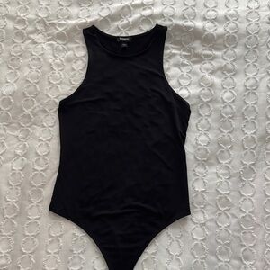 Express Sleeveless Black Bodysuit
